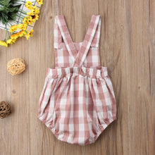 Pink Gingham Baby Romper