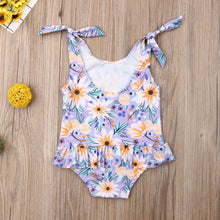 Violet Floral Swimsuit