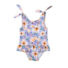 Violet Floral Swimsuit