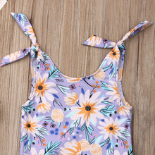 Violet Floral Swimsuit