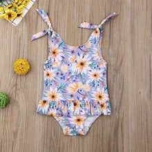 Violet Floral Swimsuit