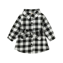 Angelina Plaid Shirt Dress