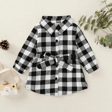 Angelina Plaid Shirt Dress