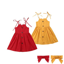 Button Down Trendy Toddler Dress