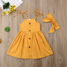 Button Down Trendy Toddler Dress