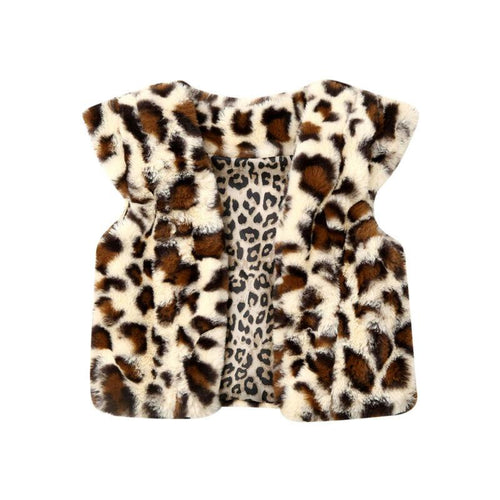 Leopard Faux Fur Vest