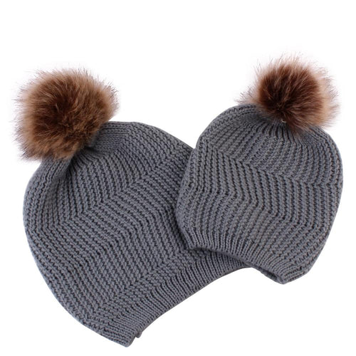 Fitted Knit Mom and Me Beanie