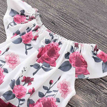 Burgundy Floral Kids Jumpsuit