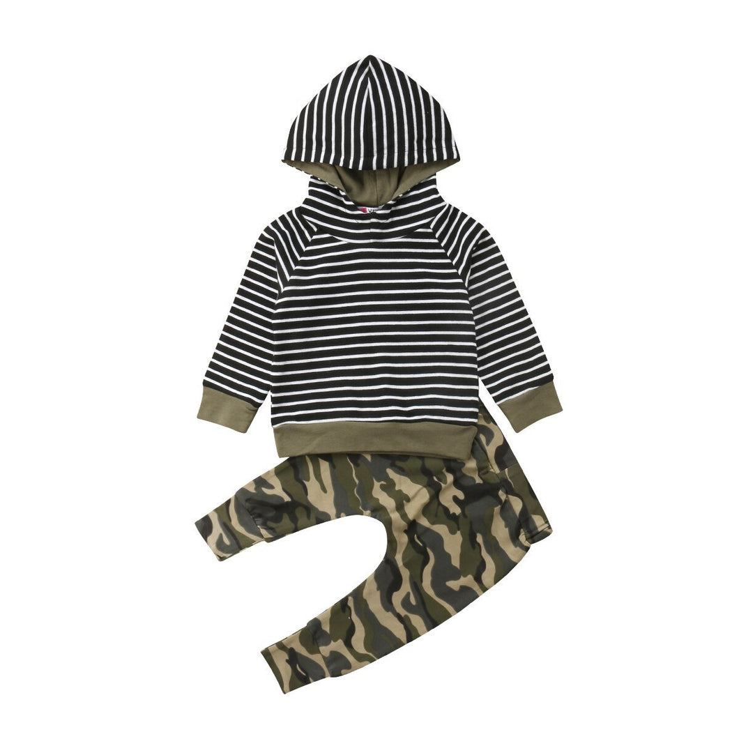 Camo and Stripe Outfit