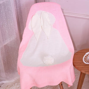 Bunny Knit Toddler Blanket