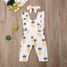 Pineapple Baby Girl Pants Romper