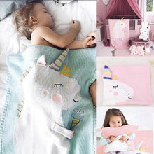 Unicorn Knit Blanket