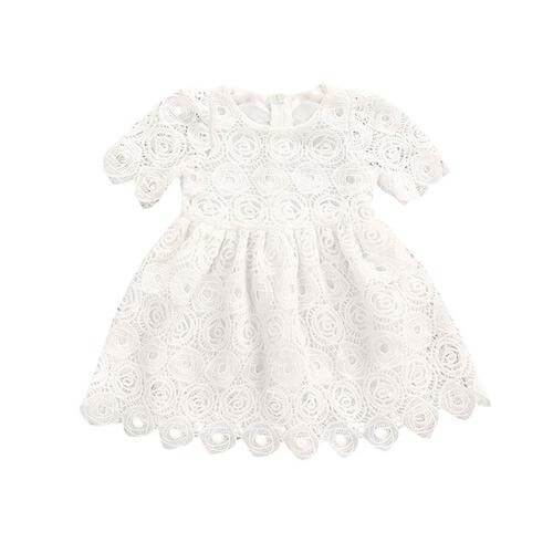 Khloe White Baby Dress