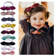 Velour Bow Headband