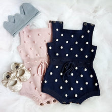 Dot Knit Baby Romper