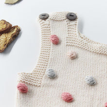 Dot Knit Baby Romper