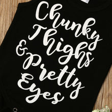 Chunky Eyes Black Bodysuit