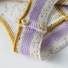 Pastel Knit Baby Girl Romper