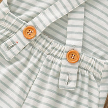 Classic Pink Stripe Baby Romper