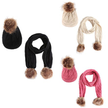 Cable Beanie and Scarf Set