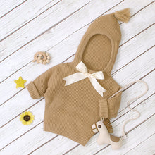 Hooded Knit Sweater Top