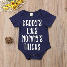 Daddy's Eyes Mommys Thighs Onesie