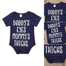 Daddy's Eyes Mommys Thighs Onesie