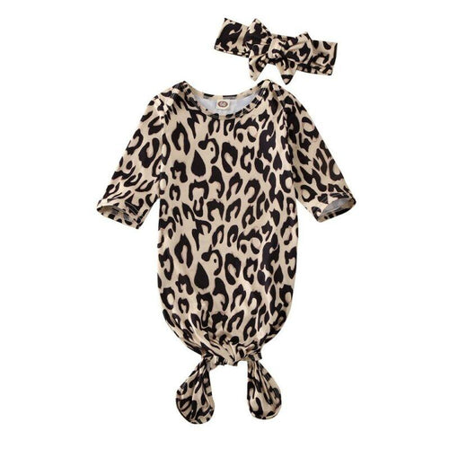 Leopard Swaddle Jumpsuit