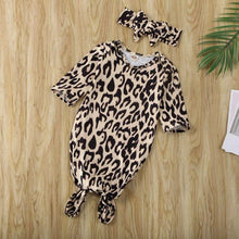 Leopard Swaddle Jumpsuit