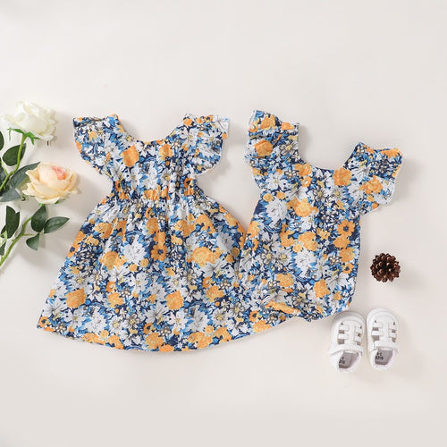 Matching Floral Sister Set