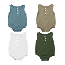 Sleeveless Linen Romper