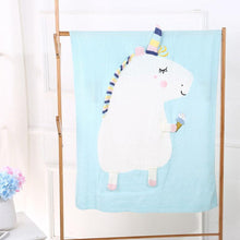 Unicorn Knit Blanket