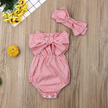 Cute Baby Girl Striped Romper