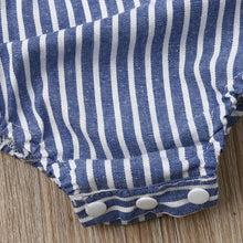 Cute Baby Girl Striped Romper