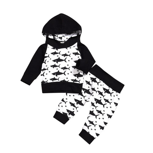 Black and White Shark Set