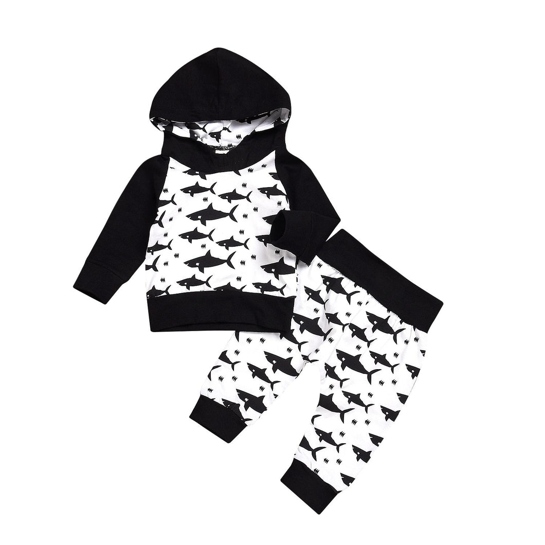 Black and White Shark Set