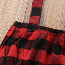 Buffalo Plaid Suspender Shorts