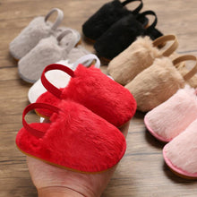Faux Fur Baby Slides