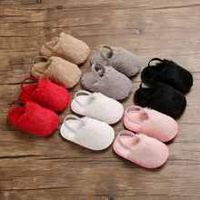 Faux Fur Baby Slides