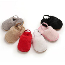 Faux Fur Baby Slides