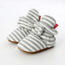 Striped Baby Booties