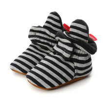 Striped Baby Booties