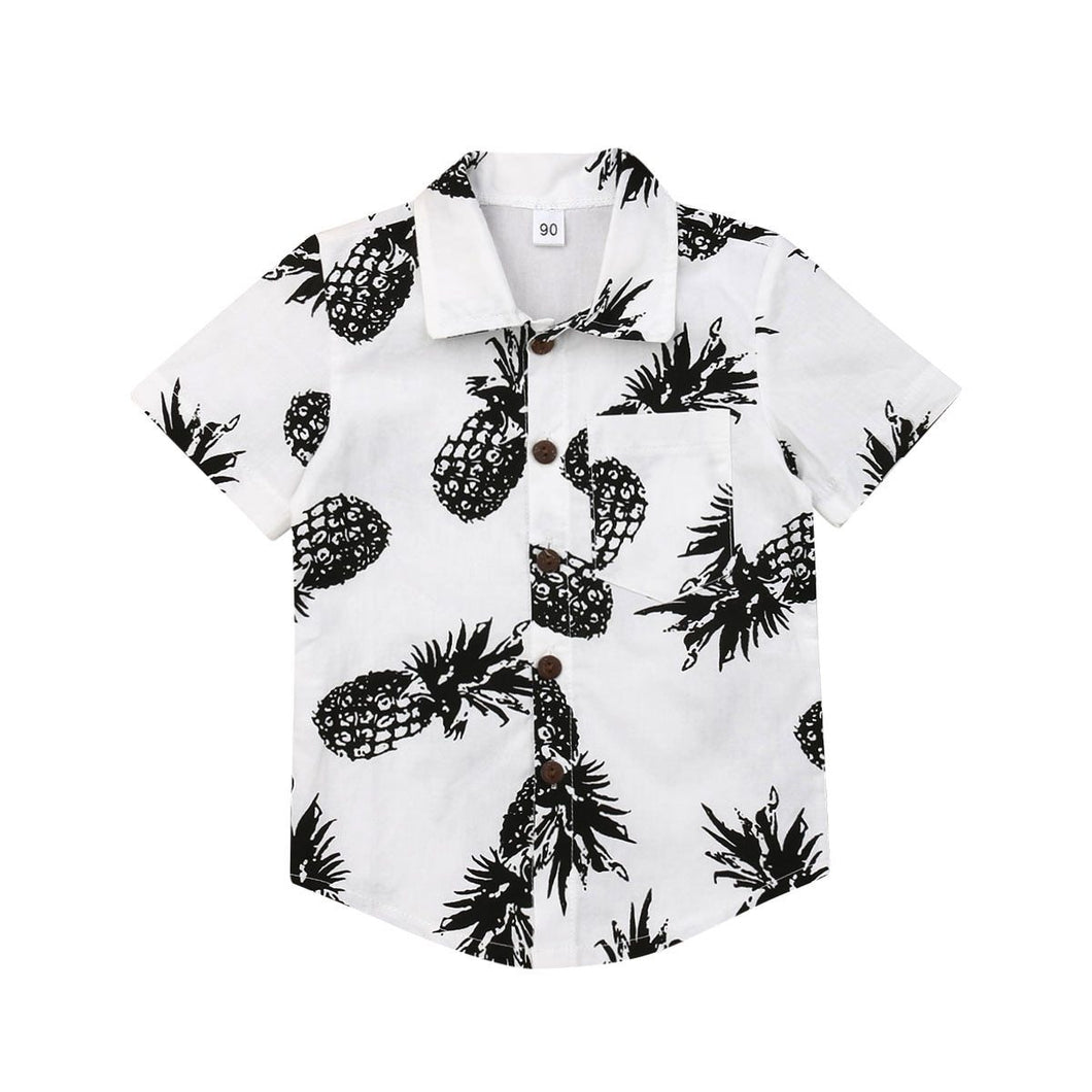 Pineapple Collared Toddler Top