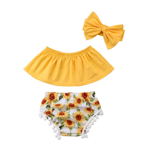 Sunflower Baby Girl Set