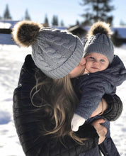 Mom and Me Beanies - Grey