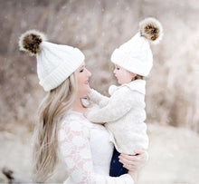 Mom and Me Beanie - Cream