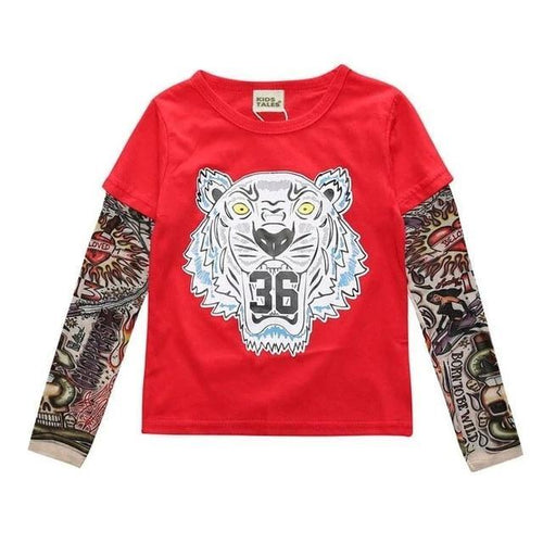 Lion Red Tattoo Top