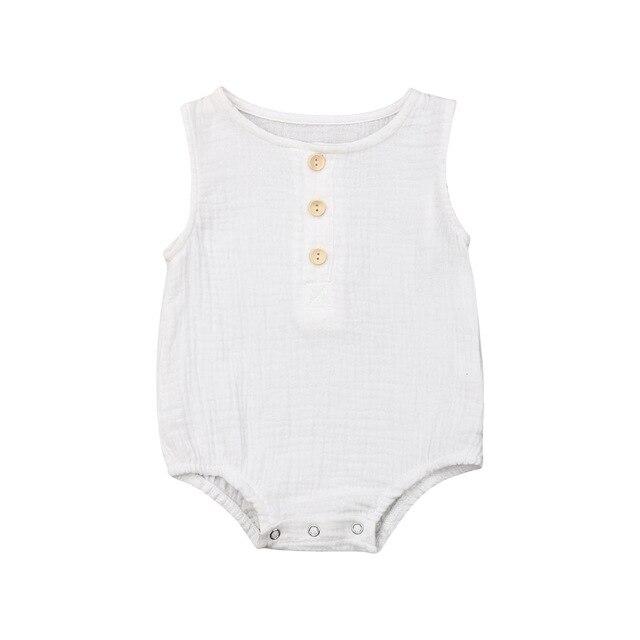 Sleeveless Linen Romper