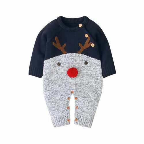 Oh Deer Knit Jumpsuit