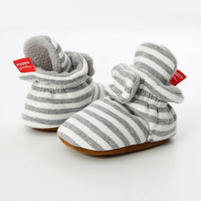 Striped Baby Booties